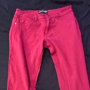 red jeggings size medium